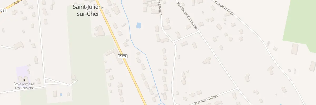 Plan du 16 Rue de la Marelle à Saint-Julien-sur-Cher