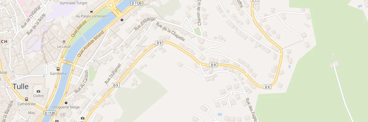 Plan du 2 Rue des Fages à Tulle
