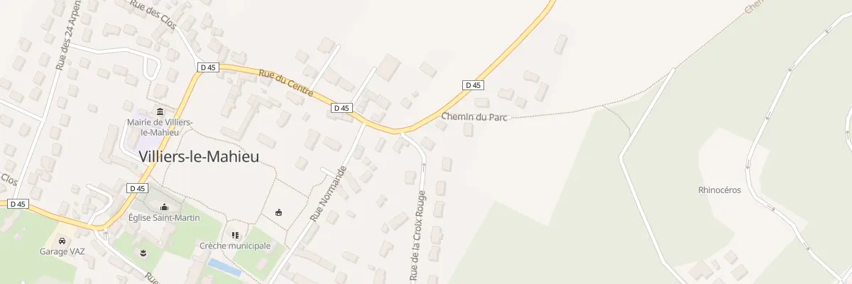 Plan du 1A Rue de la Croix Rouge à Villiers-le-Mahieu
