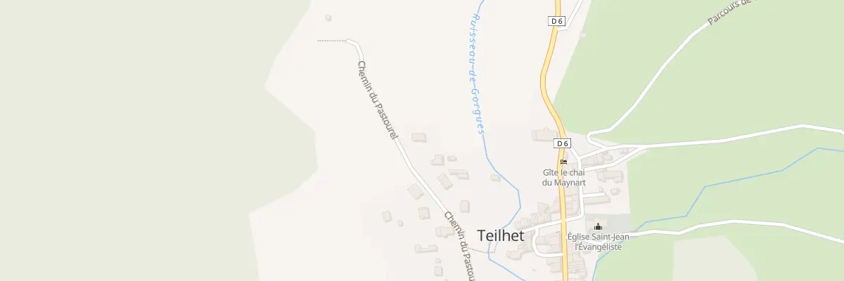 Plan du 89 Pastourel à Teilhet