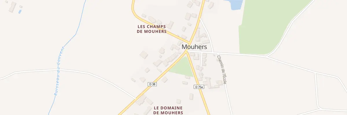 Plan du 6 Rte de Cluis à Mouhers