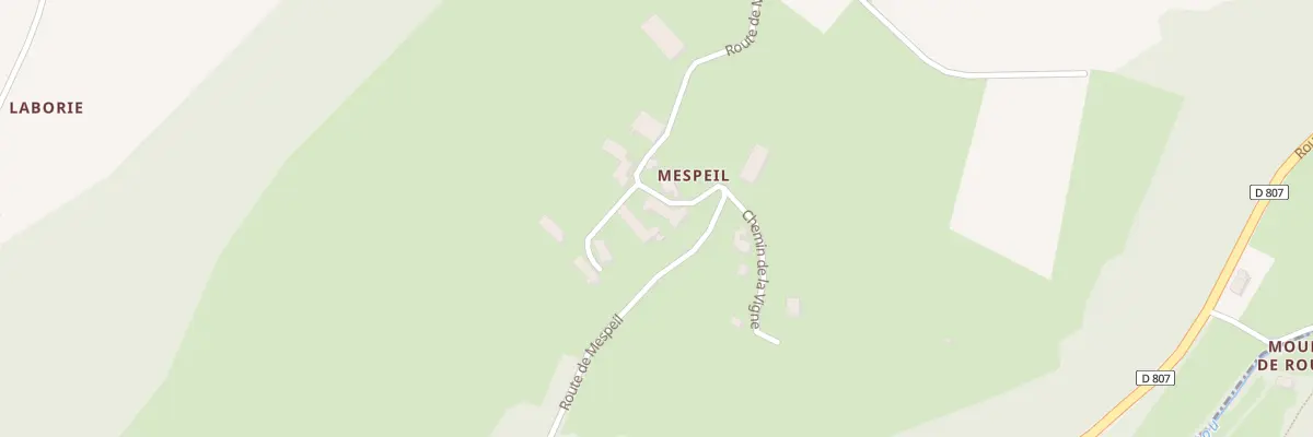 Plan du 5115 Mespeil à Lavergne