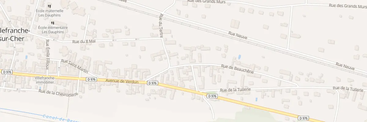 Plan du 7 Rue de Beauchêne à Villefranche-sur-Cher