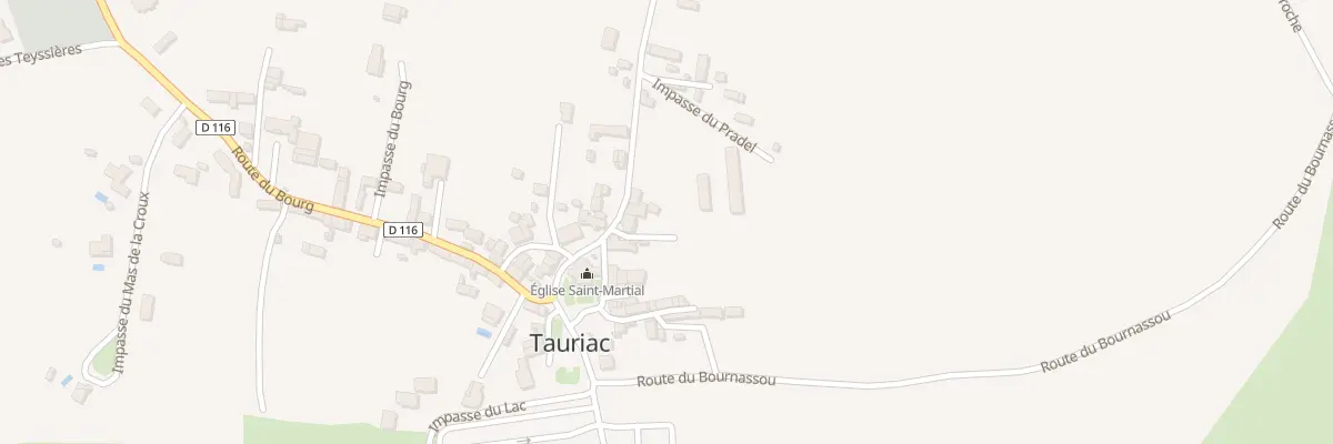 Plan du 5061F Tauriac à Tauriac