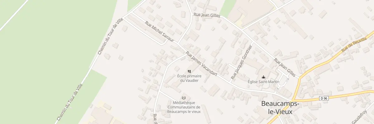 Plan du 23 Rue James Vacandart à Beaucamps-le-Vieux