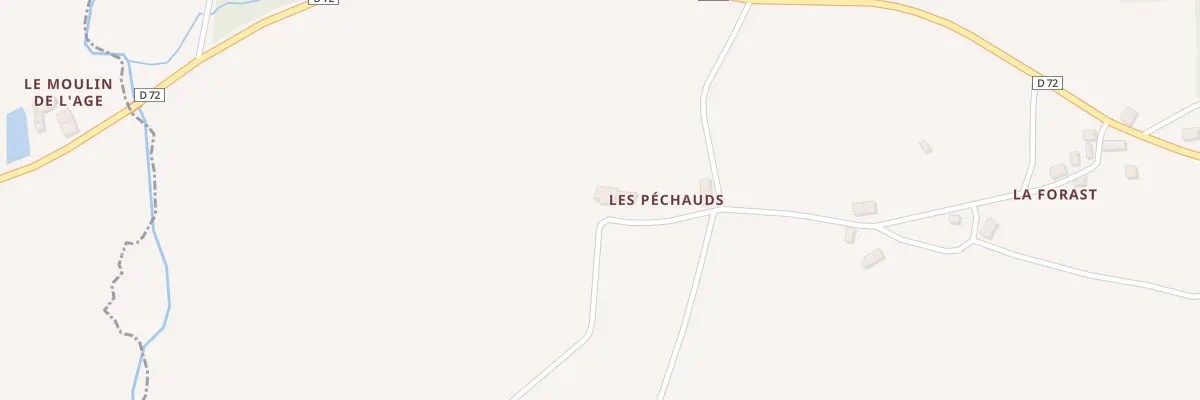 Plan du 5057 Les Pechauds à La Buxerette