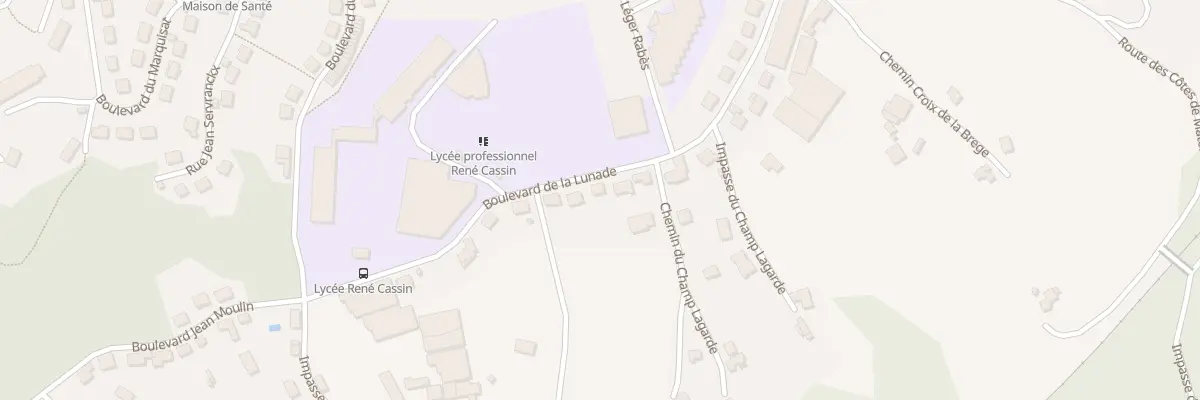 Plan du 24 Bd de la Lunade à Tulle