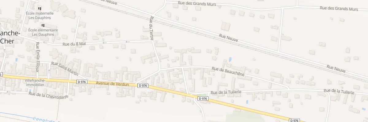 Plan du 11 Rue de Beauchêne à Villefranche-sur-Cher