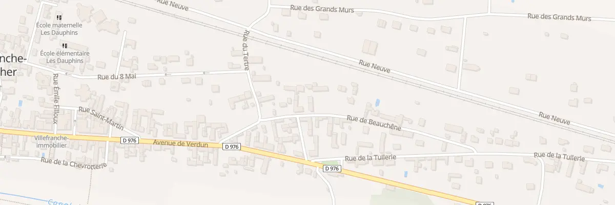 Plan du 13 Rue de Beauchêne à Villefranche-sur-Cher