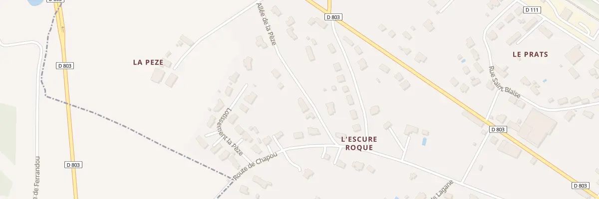 Plan du 5441 La Peze à Puybrun