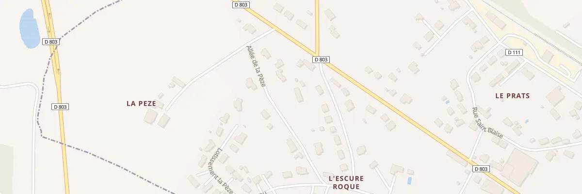 Plan du 170 All de la Pèze à Puybrun