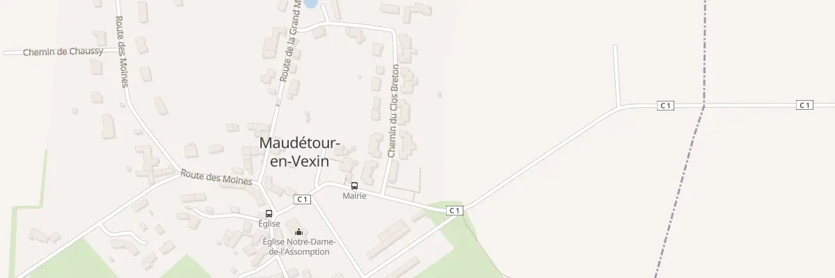 Plan du 5 Che du Clos Breton à Maudétour-en-Vexin