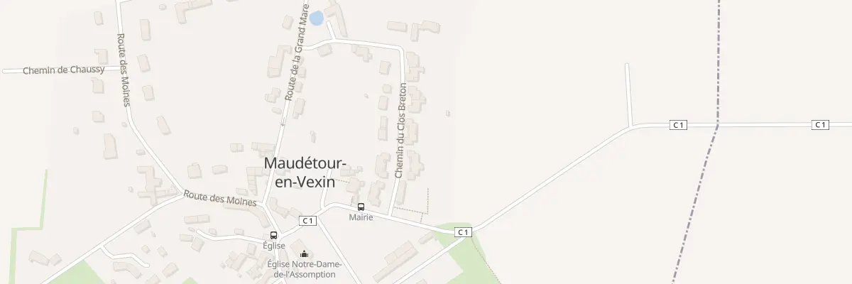 Plan du 7 Che du Clos Breton à Maudétour-en-Vexin