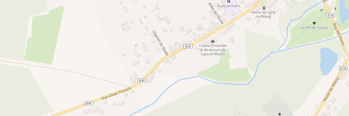 Plan du 299 Rue César Finance à Ligny-le-Ribault