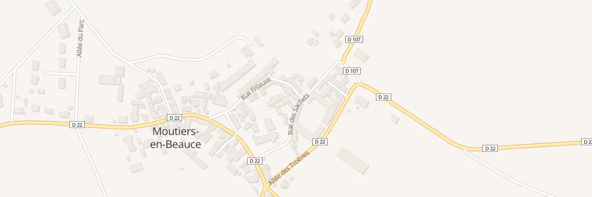 Plan du 3 Rue des Sachets à Moutiers-en-Beauce
