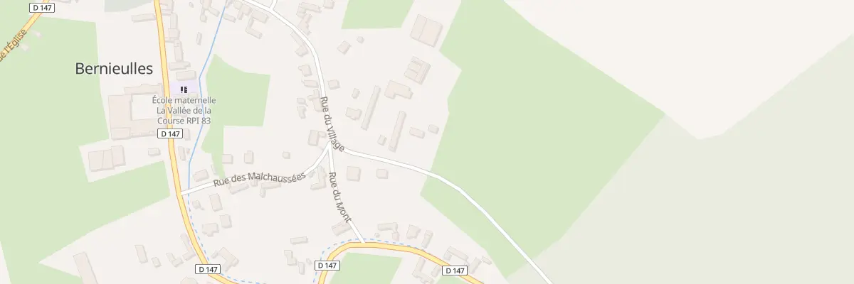 Plan du 379 Rue du Village à Bernieulles