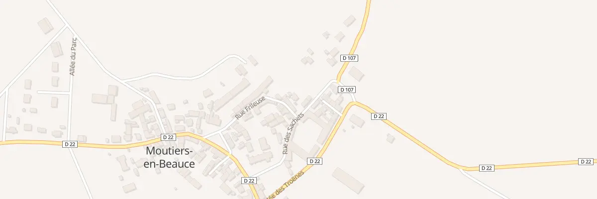 Plan du 7 Rue des Sachets à Moutiers-en-Beauce