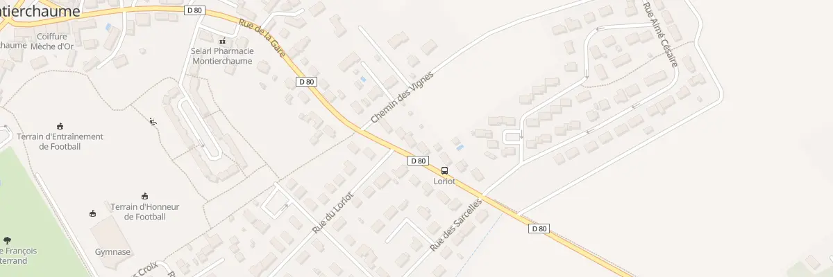 Plan du 40 Rue de la Gare à Montierchaume