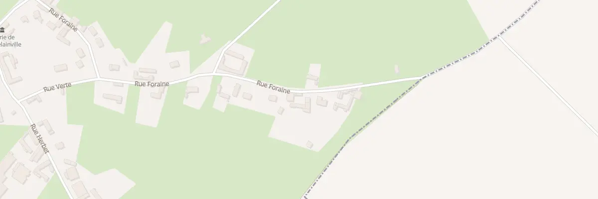 Plan du 12 Rue Foraine à Doudelainville