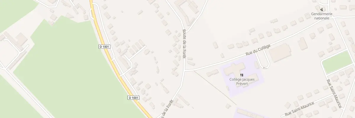 Plan du 3 Rte de la Foret à Nouvion