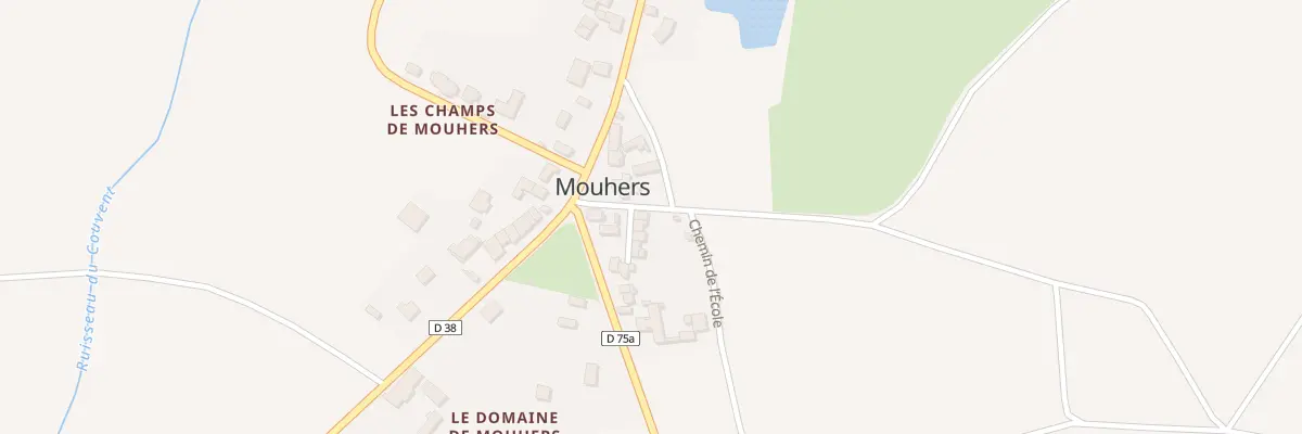 Plan du 1 Imp de l’Église à Mouhers