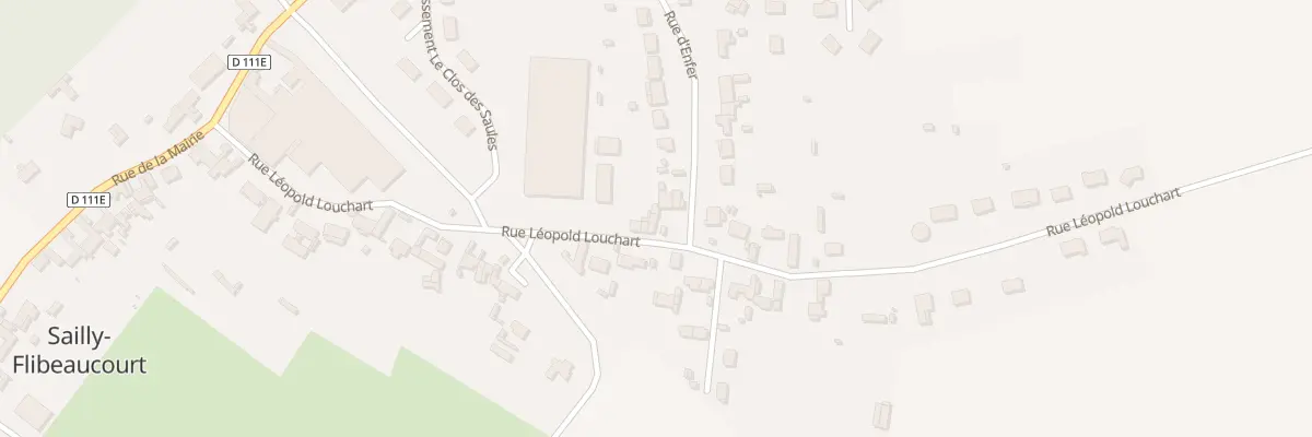 Plan du 7 Rue Léopold Louchart à Sailly-Flibeaucourt