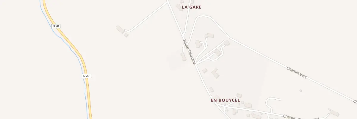 Plan du 9001 En Pinel à Loubens-Lauragais
