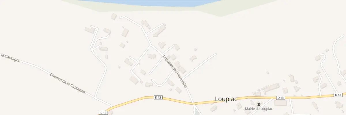 Plan du 150 Imp des Peyrouliès à Loupiac