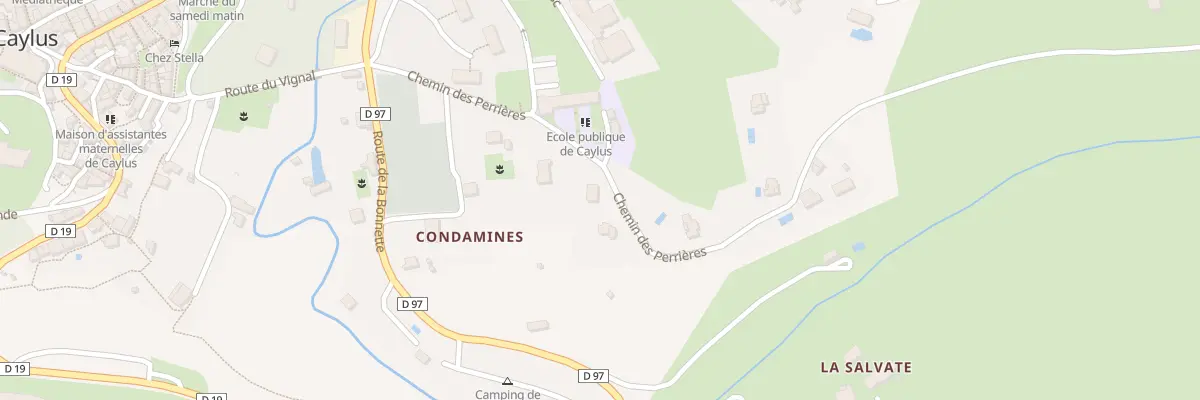 Plan du 214 Che des Perrières à Caylus