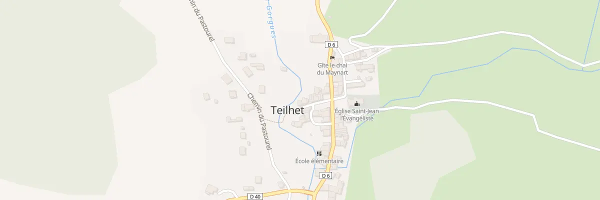 Plan du 93 Pl du Monument aux MORTS à Teilhet