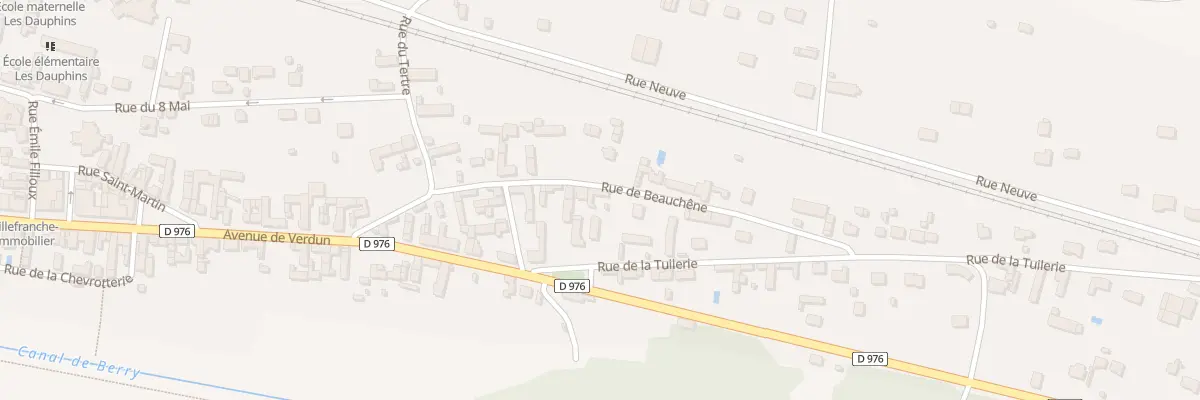 Plan du 10 Rue de Beauchêne à Villefranche-sur-Cher
