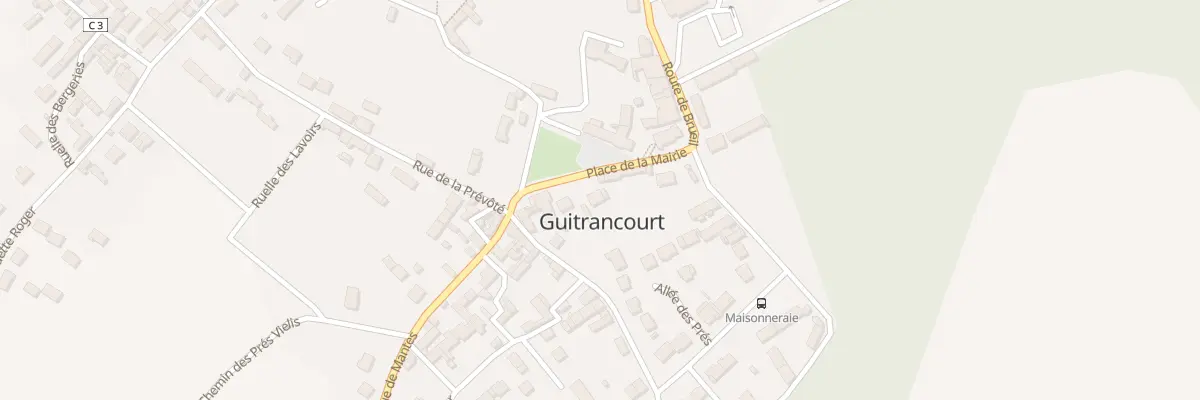 Plan du 2B Pl de la Mairie à Guitrancourt
