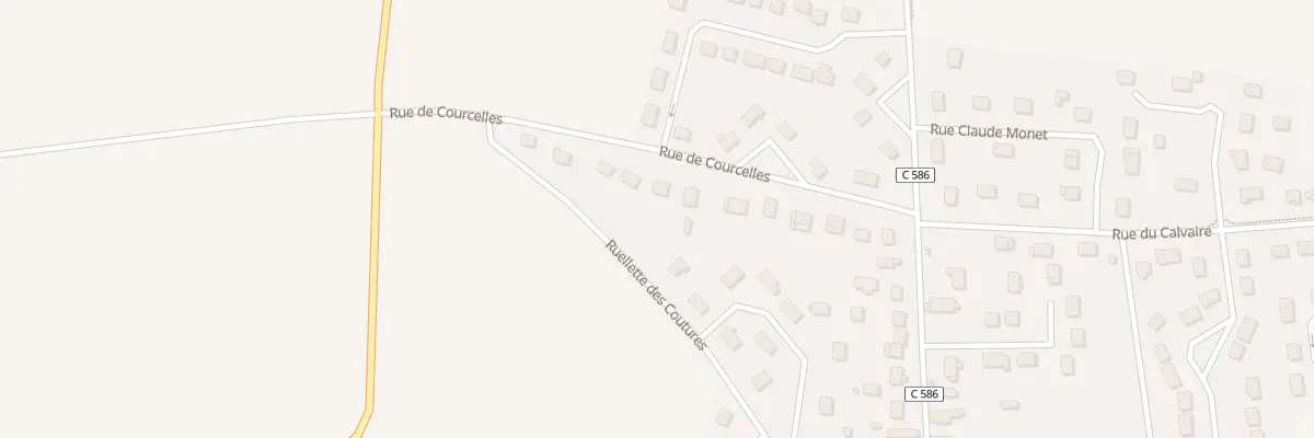 Plan du 13 Rue de Courcelles à Gisors