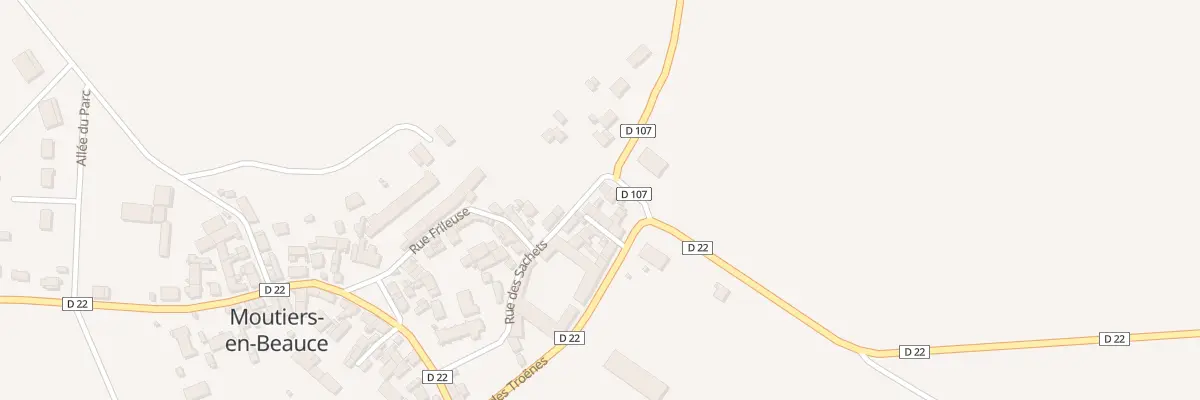 Plan du 10 Rue des Sachets à Moutiers-en-Beauce