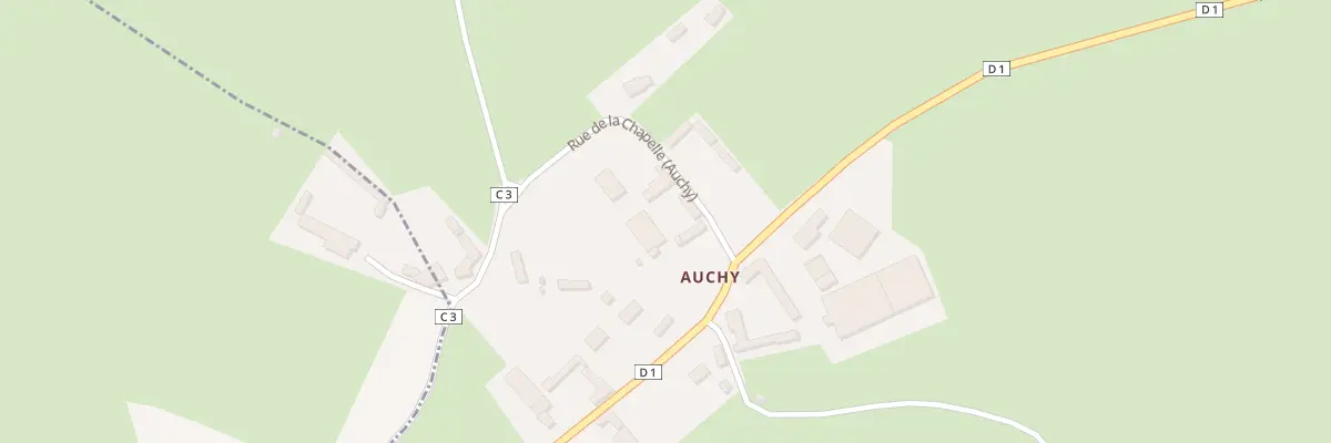 Plan du 1 Rte de la Chapelle (Auchy) à Villers-sur-Auchy