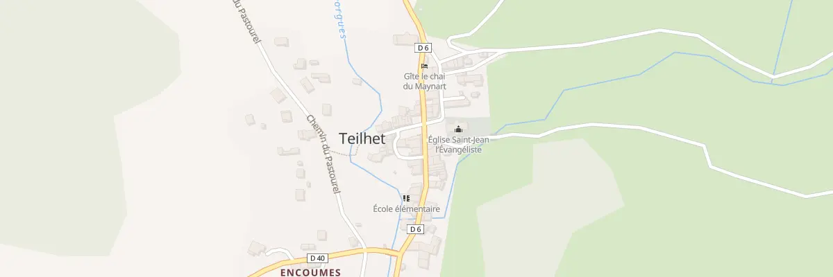 Plan du 1 Pl du Monument aux MORTS à Teilhet