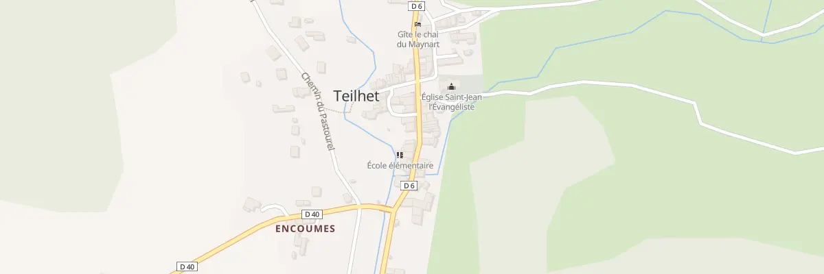 Plan du 25 Teilhet Village à Teilhet