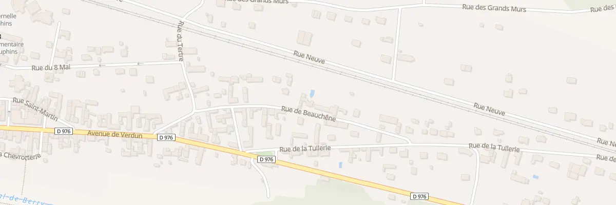 Plan du 19 Rue de Beauchêne à Villefranche-sur-Cher