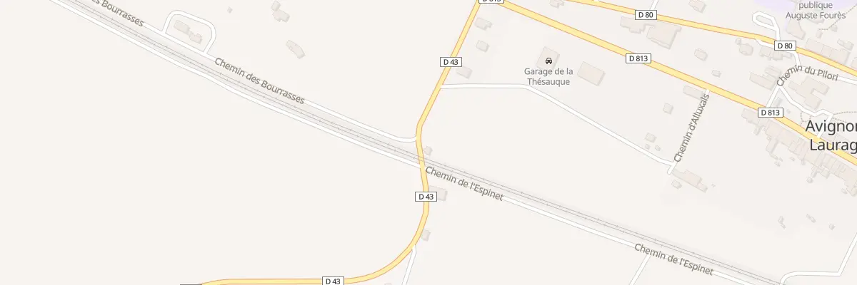 Plan du 206 Rte du Canal du Midi à Avignonet-Lauragais
