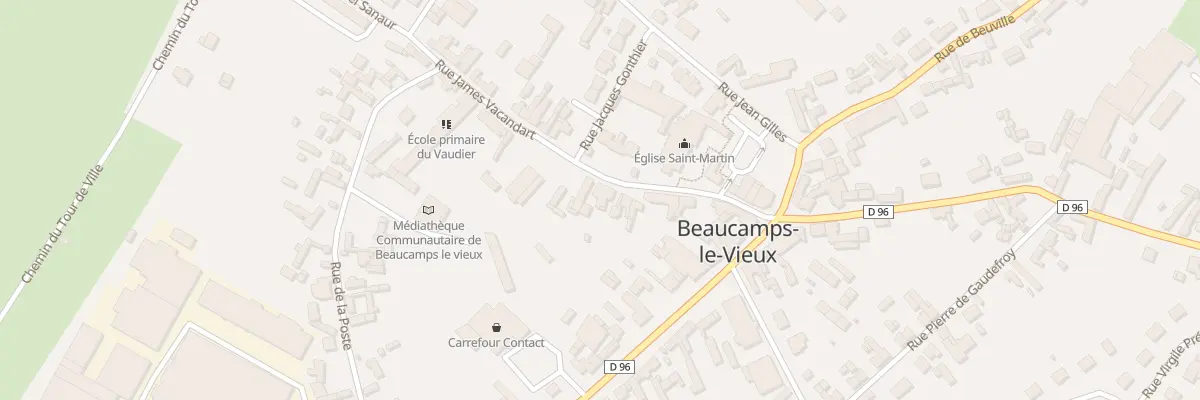 Plan du 13 Rue James Vacandart à Beaucamps-le-Vieux