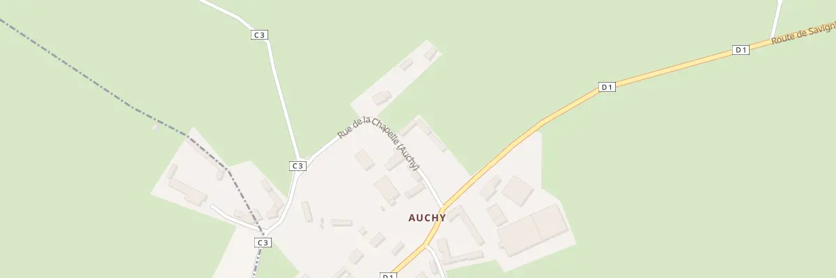 Plan du 2 Rte de la Chapelle (Auchy) à Villers-sur-Auchy