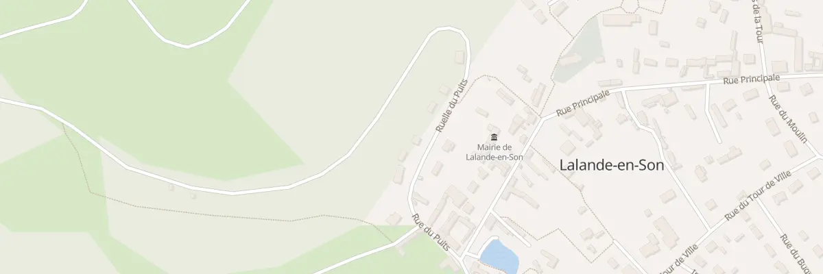 Plan du 13 Rue du Puits à Lalande-en-Son