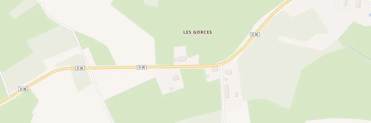 Plan du 2 Les Gorces à Méasnes