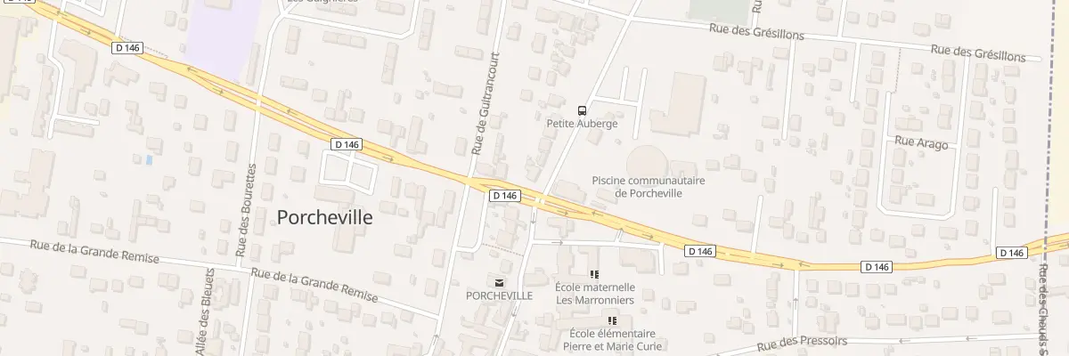 Plan du 2 Bd de la République à Porcheville