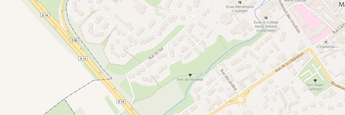 Plan du 8 Rue Mal de Lattre de Tassigny à Cergy