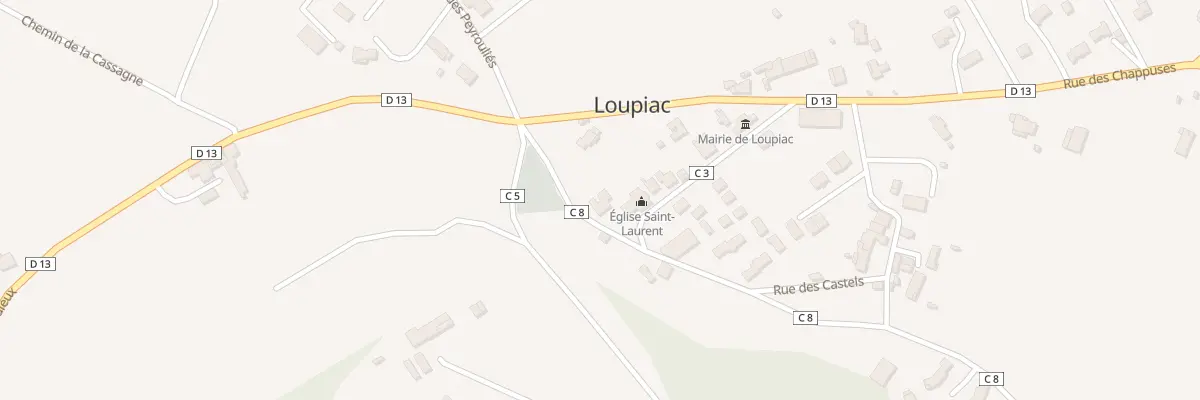 Plan du 22 Rue de la Mairie à Loupiac