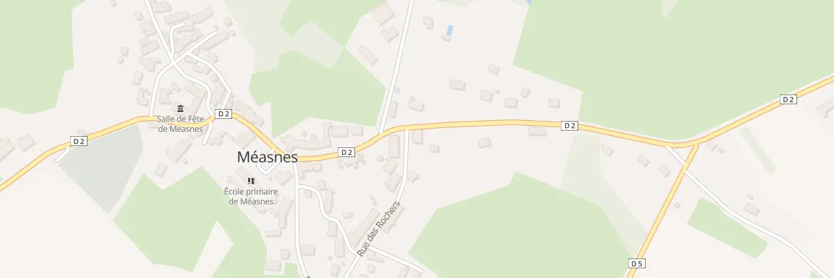 Plan du 1 Rue des Rochers à Méasnes