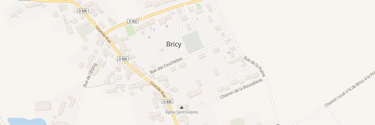 Plan du 104 Rue des Fauchettes à Bricy