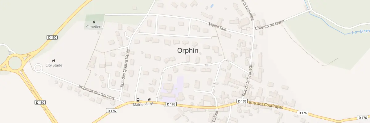 Plan du 10 Rue des Vergers à Orphin