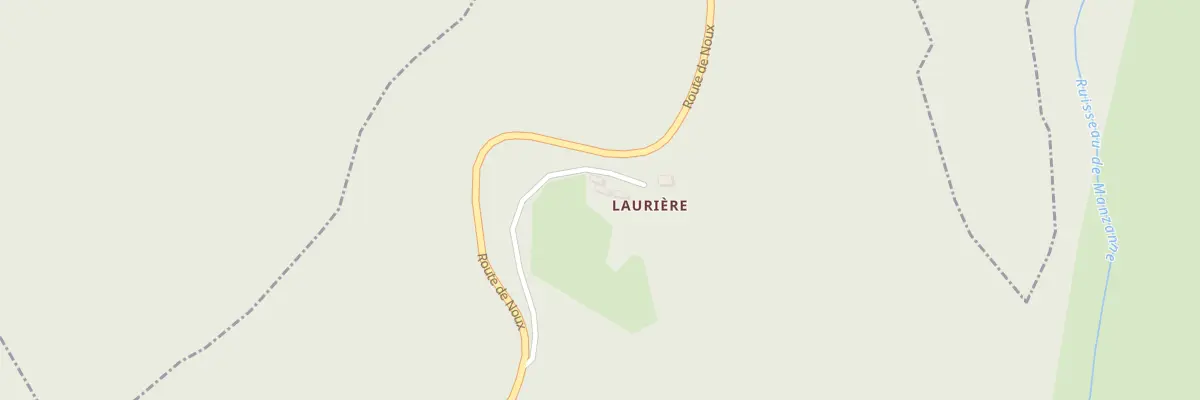 Plan du 2 Che de Laurière à Treignac